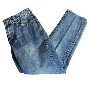 Universal Thread High Rise Straight Leg Jeans Frayed Hem Womens Size 4/27R